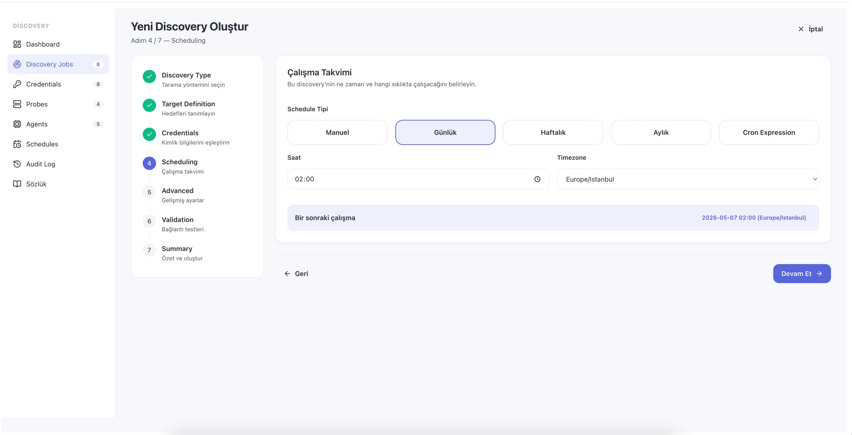 Discovery reports exported to PDF and Excel