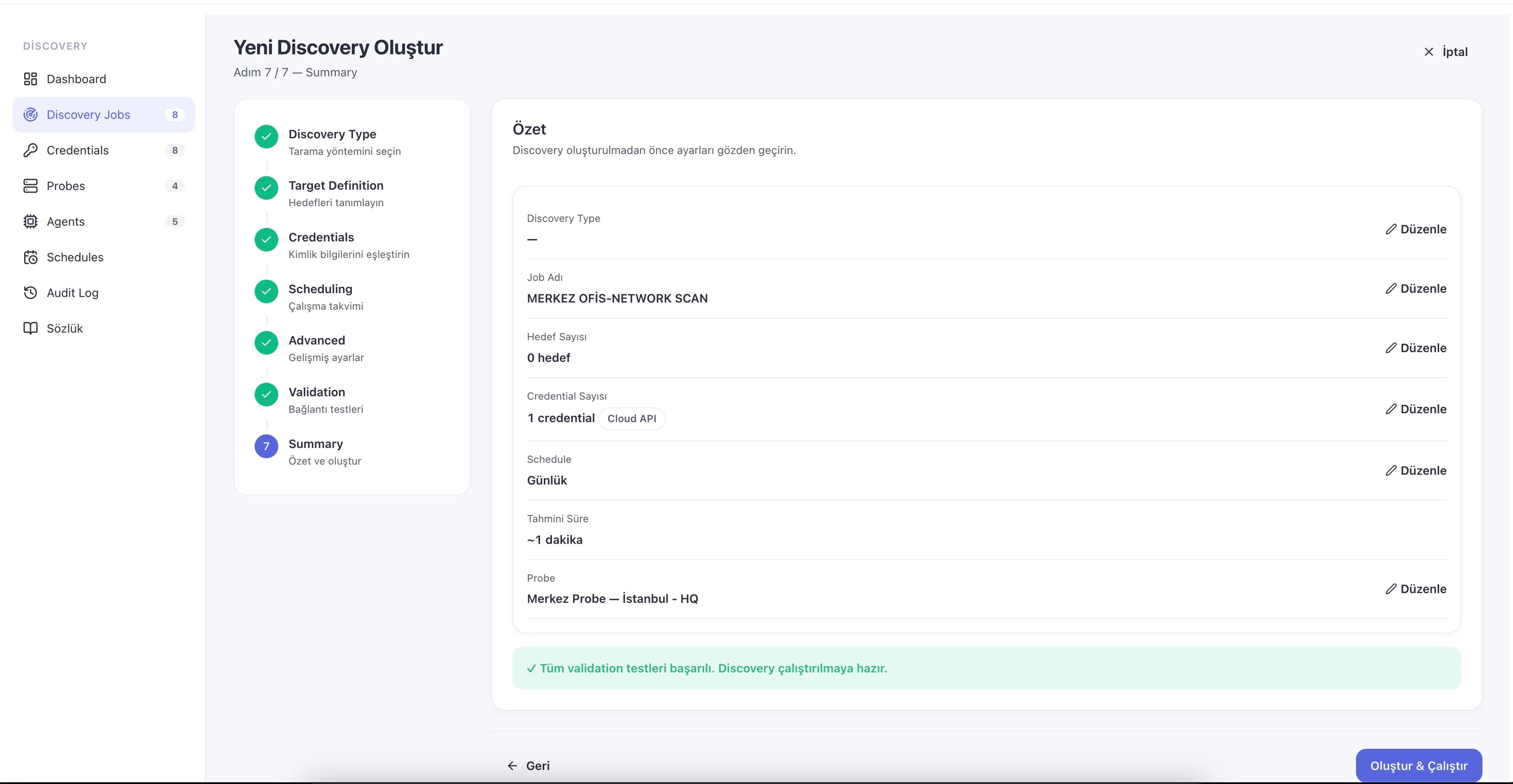 In-app glossary explaining discovery terms